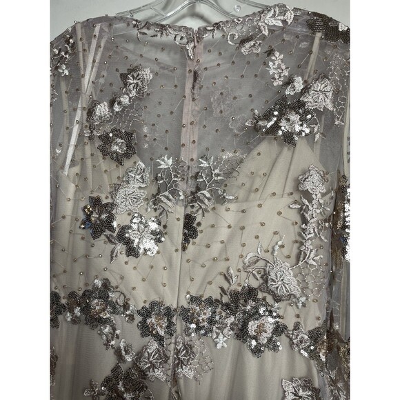 NWT Mac Duggal Mocha Long Sleeve Midi Dress Sz 6 Retail $338 - Picture 6 of 16